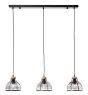 Brilliant Avia Suspension Luminaire Métal Bois Noir Bois | Convient pour 3x E27