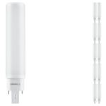 Voordeelpak 10x Ledvance Dulux-D LED 7W - 830 Warm Wit | 4-Pin - Vervangt 18W